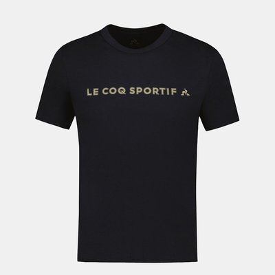 T-shirt a maniche corte con logo in oro LE COQ SPORTIF