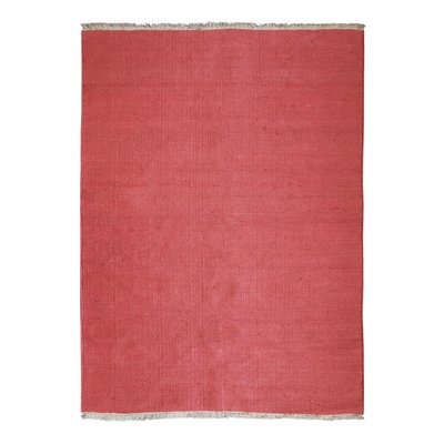 Tapis de salon en jute et coton avec franges ocre ESSENCE THE DECO FACTORY