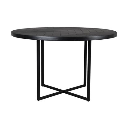 Table de repas ronde en bois et acier - CLASS DUTCHBONE