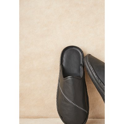 Mules en cuir grainé DAMART