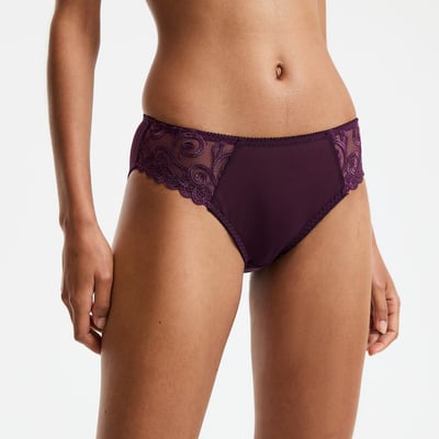 Lot de 2 Slips en tulle uni et tulle brodé Lyssa ANNE WEYBURN