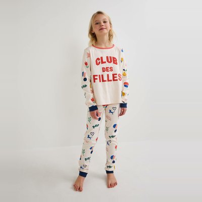 Pyjama manches longues imprimé en jersey coton BIO GOTS MONOPRIX