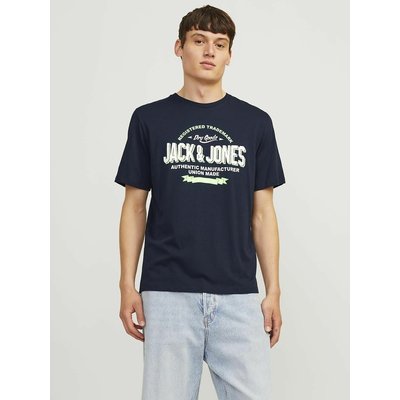 T-Shirt mit rundem Ausschnitt und Aufdruck JACK & JONES