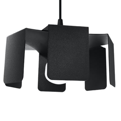 Suspension Acier Noir E27 1 Tulip EDEN