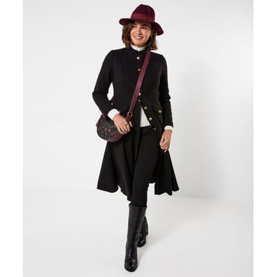 Long Manteau Noir Ayda JOE BROWNS
