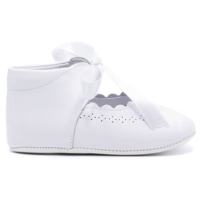 Chaussures premiers pas cérémonie à lacet en cuir vernis CLÉMENCE BONI&SIDONIE