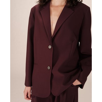 Blazer large droit bordeaux Strong GRACE & MILA