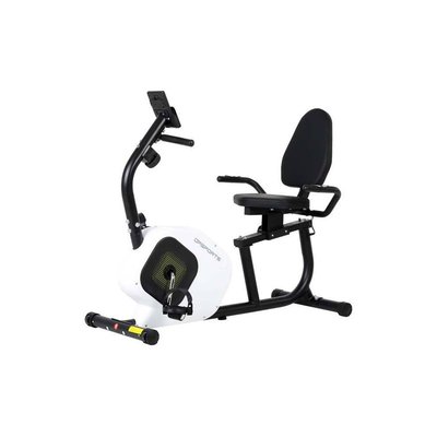 Vélo d'appartement semi-allongé 8 niveaux de résistance Saturne JARDINDECO
