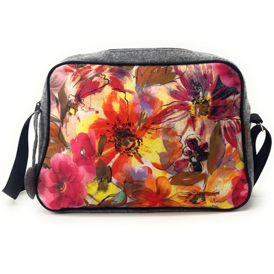 Sac bowling en feutrine écologique imprimée GARDEN OH MY BAG