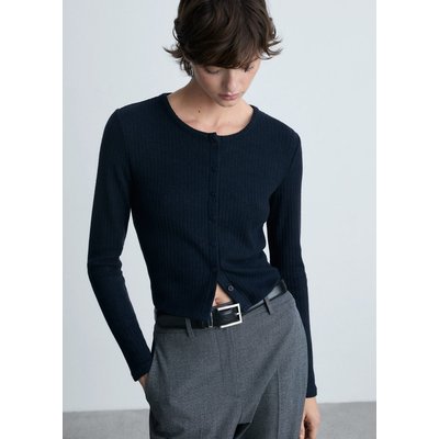 Cardigan côtelé boutons MANGO