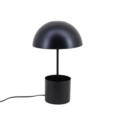 Lampe à poser champignon en métal noir 37cm ORNAMI