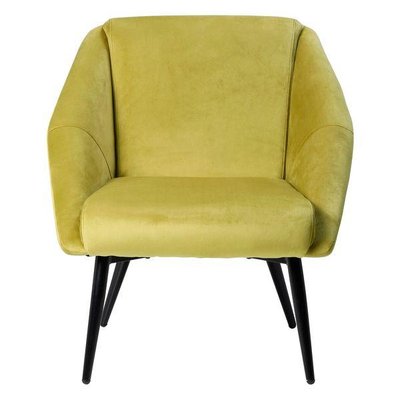 Fauteuil velours ocre Hoto ZAGO