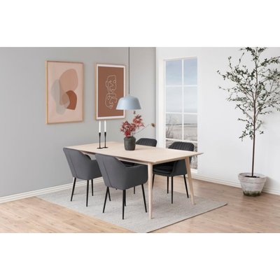 Table à manger extensible en chêne blanchi 8 à 14 couverts L200/300 - CENTIOR HELLIN, DEPUIS 1862