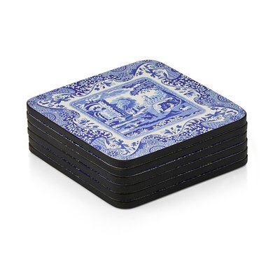 Set of 6 Blue Italian Coasters PIMPERNEL
