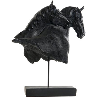 Sculpture décorative chevaux en résine style colonial élégance RECOLLECTION