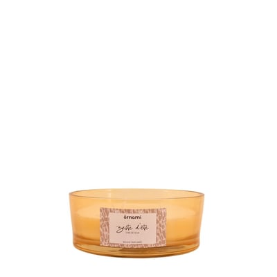 Bougie parfumée cire de soja 4 mèches "zeste d'été" 380g ORNAMI