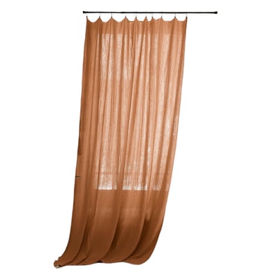 Rideau ajustable + 8 anneaux pince collection Gaia EDEN