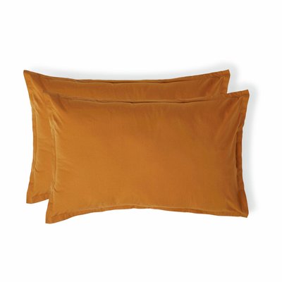 Taie d'oreiller (x2) percale NINA FEBRONIE