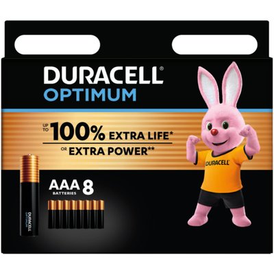 Pile LR03 AAA Lot 8 piles OPTIMUM DURACELL