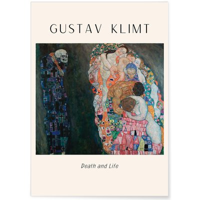 Affiche Gustav Klimt « Death and Life » L'AFFICHERIE
