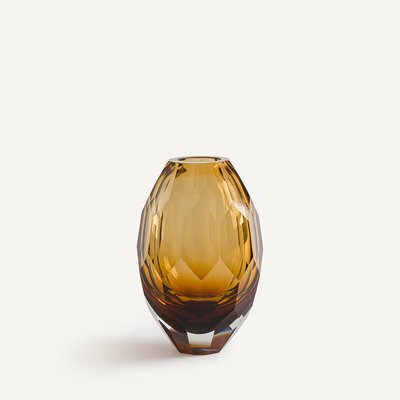 Vase en verre épais ambre, Veneto AM.PM