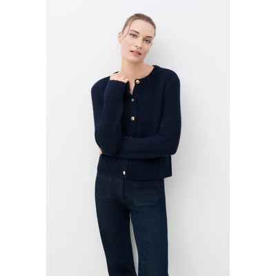 Cardigan droit col rond MWILSON CAROLL