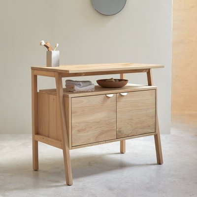 Meuble de rangement en chêne massif 90 cm POLA TIKAMOON