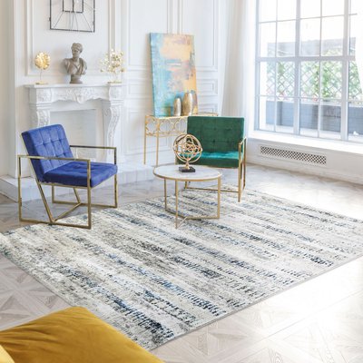 Tapis graphique stries THE DECO FACTORY