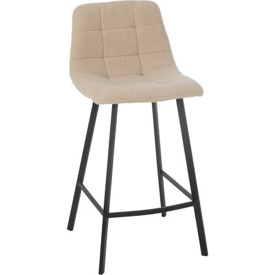 Chaise de bar élégante métal et polyester  assise confort RECOLLECTION