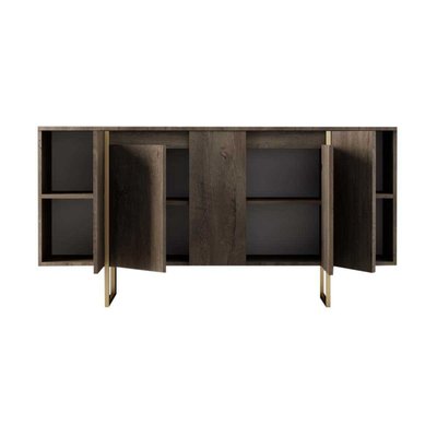 Buffet en aggloméré pieds en métal Luxe HANAH HOME
