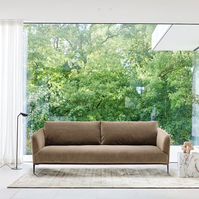 3- oder 4-Sitzer-Sofa, Samt, OSCAR, Design Emmanuel Gallina EMMANUEL GALLINA X AM.PM
