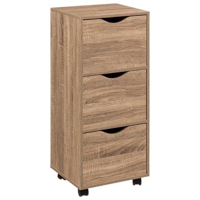 Tour 3 portes à roulettes effet bois 5FIVE SIMPLY SMART