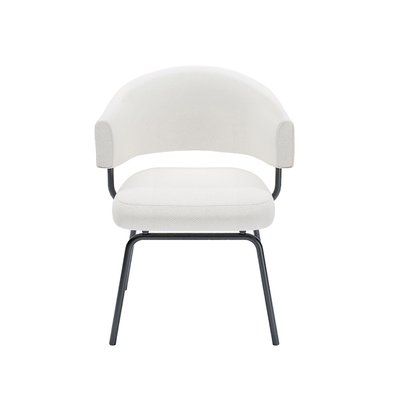 Lot de 2 chaises avec accoudoir tendance en tissu chenille - SILVA POTIRON PARIS