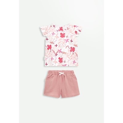 Ensemble bébé t-shirt et short en gaze de coton Lipsi PETIT BEGUIN