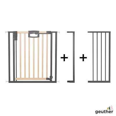 Barrière de porte à pression Easylock Plus bois/metal 120,5 cm 128,5 cm GEUTHER
