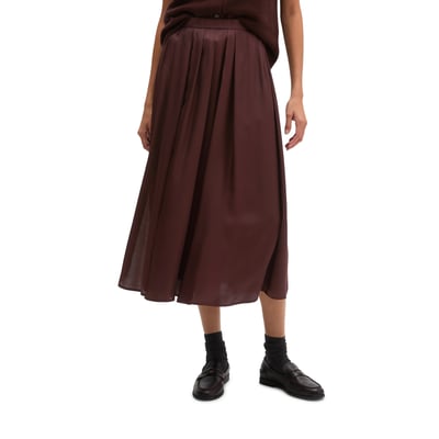 Jupe évasée en satin de viscose fluide MARC O'POLO