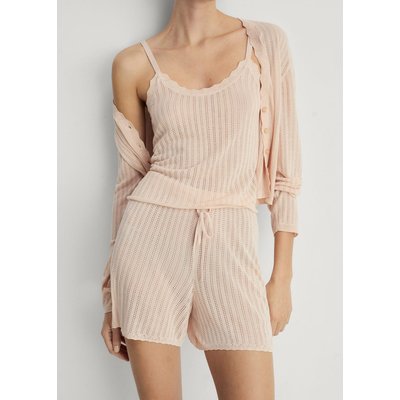 Short de pyjama détail en maille ajourée MANGO