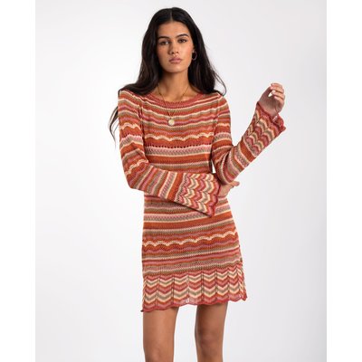 Robe courte ajustée à manches évasées THE-ARE
