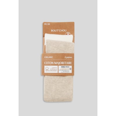 Lot de 2 paires de collants en jersey BIO BOUT'CHOU