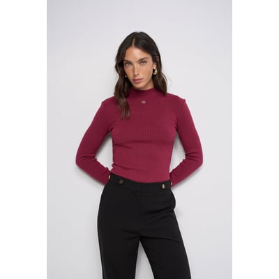 PULL EN MAILLE CÔTELÉE SALSA JEANS
