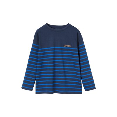 Tee-shirt marinière détail flocage velours VERTBAUDET