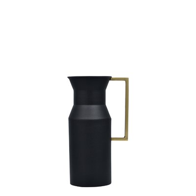 Vase rond décoratif en fer noir H25 SIA DECO