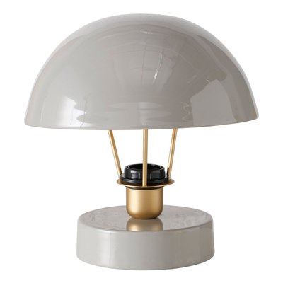 Lampe à poser champignon métal gris clair 25x25x28cm WADIGA