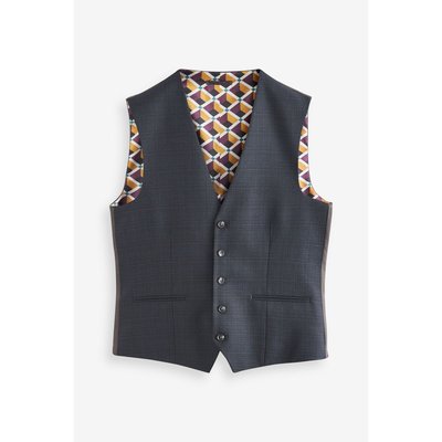 Gilet de costume skinny aux carreaux NEXT