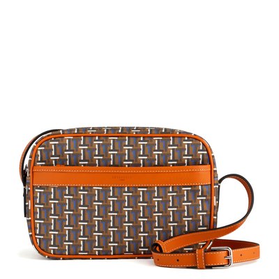 Sac bandoulière petit en toile monogramme CAMILLE LE TANNEUR