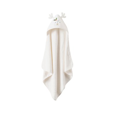 Cape de bain coton XMASFUL CARRE BLANC