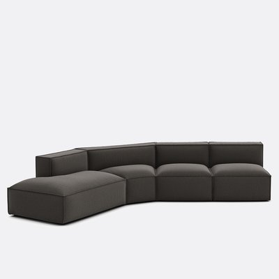 Sofa 4 Stück links Strukturgewebe, Seven LA REDOUTE INTERIEURS