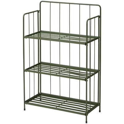 Étagère pour plantes en métal vert 58x27x90cm WADIGA