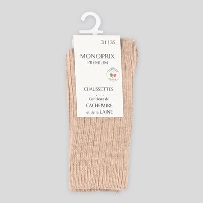 Paire de chaussettes contenant du cachemire et de la laine MONOPRIX