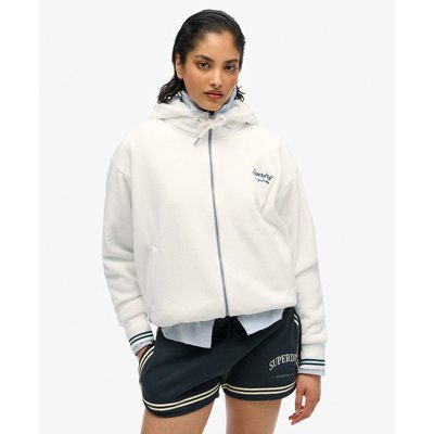 Sweat à capuche zippé en velours Country Club SUPERDRY